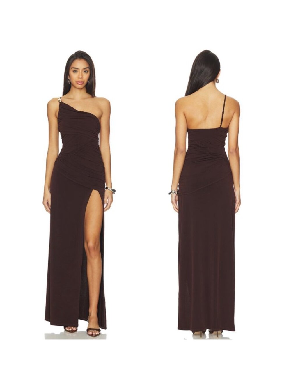 Lovers and Friends Paula Gown in Espresso Brown